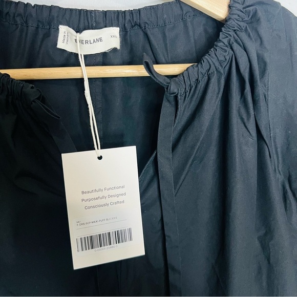 EVERLANE The Supima® Puff-Sleeve Dress xxsmall - Picture 4 of 8